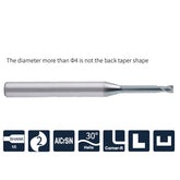 G-SPM200-RN2  2 Flutes with Extended Neck, Corner Radius D4~6 - Big-tools Industrial Supply Tools for Metal Cutting